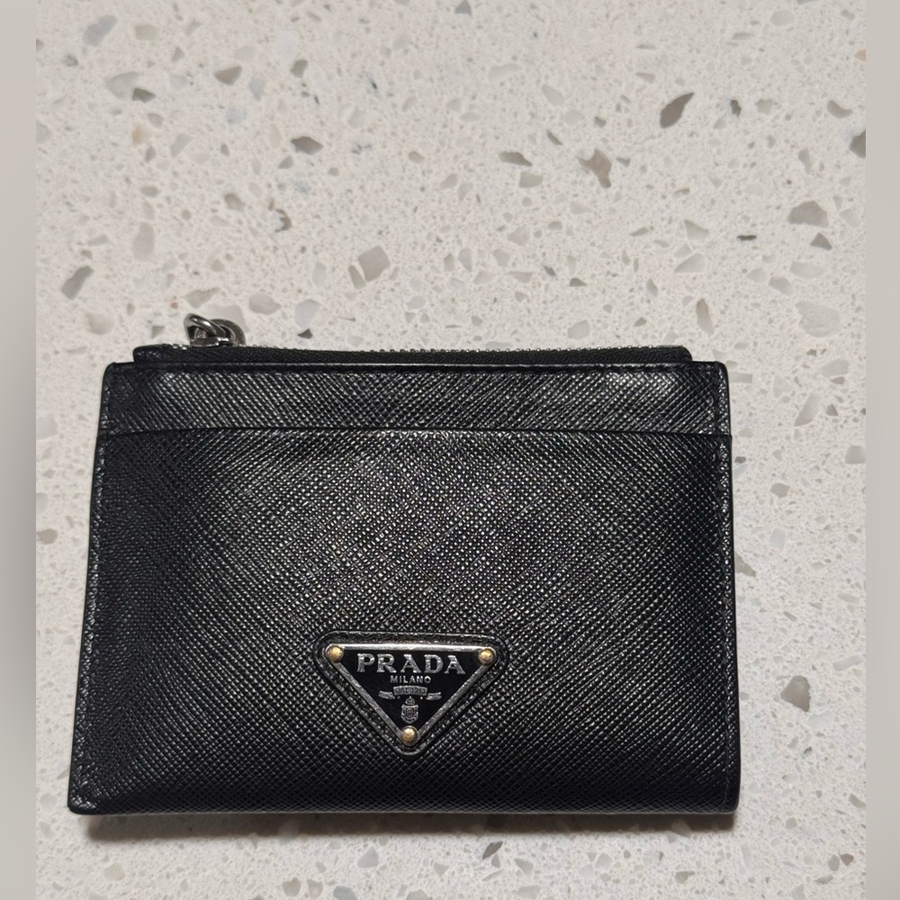 Prada card holder wallet